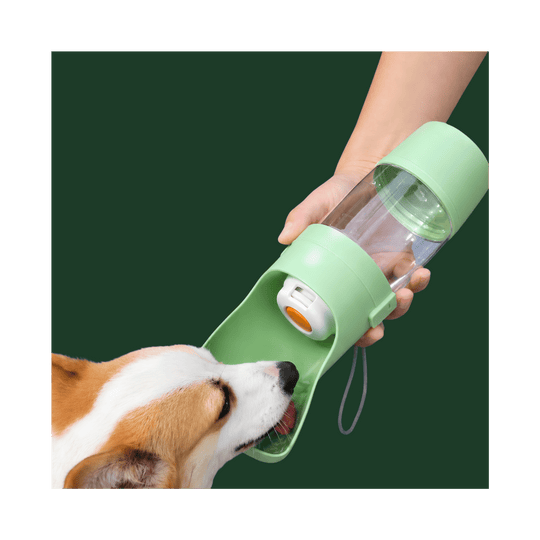 HydroGo Pro — Reiseflasche für Hunde mit integriertem Trink-Napf (500ml)
